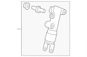 Rear left hydraulic shock absorber for Toyota Land Cruiser 2008-2021