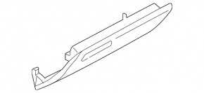 Glove box assembly for Audi A6 C7 16-18, beige, chrome handle, dry-cleanable