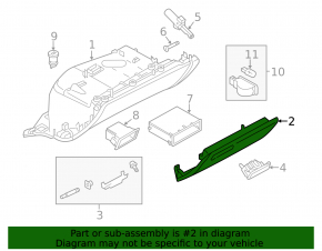 Glove box assembly for Audi A6 C7 16-18, beige, chrome handle, dry-cleanable