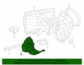 Audi Q7 4L 10-15 Heater Fan Motor