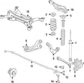 Rear right axle Honda CRV 23-