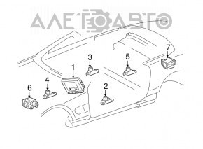 Acceleration sensor front left Mercedes W211