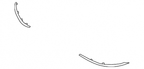 Front bumper molding left Nissan Murano z52 19-