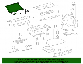 Lexus IS250 IS300 IS350 06-13 Rear Window Curtain