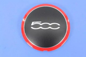 Center cap R15 Fiat 500 12-19 black with red 133mm