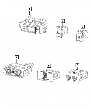 USB Hub Fiat 500 13-16