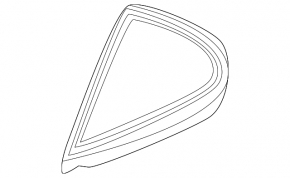 Rear left triangle door glass seal for Toyota Camry v70 18-24