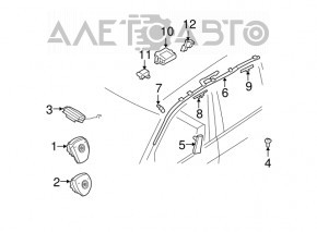 Airbag passenger in the dashboard BMW X5 X6 E70 E71 07-13