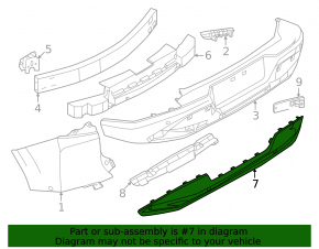 Rear bumper cover Nissan Murano 25-26 SV