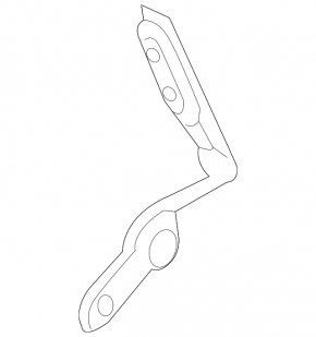 Left hood hinge Audi A3 22-26