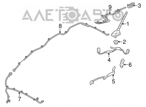 Antenna Hyundai Veloster 12-17 without sunroof