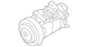 Air Conditioning Compressor Porsche Macan 17-24 2.0T