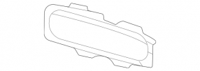 Front bumper grille plug right Mercedes W167 GLE 350 450 20-23 AMG pkg