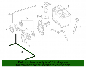 Mercedes W213 E 17-19 distributor-starter-generator wiring