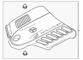 Engine cover Mercedes W167 GLE 450 20-23 3.0h