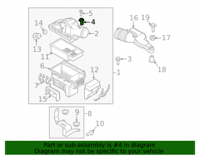 Air flow meter Ford Transit Connect MK2 13-15 2.5