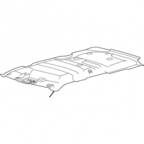 Ford Explorer 16-19 headlining without sunroof, black, dry-cleanable, torn