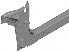 Body threshold metal with front pillar right Ford Fusion mk5 13-20