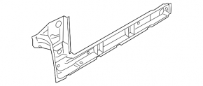 Body threshold metal with front pillar right Ford Fusion mk5 13-20