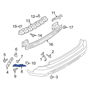 Rear bumper mount inner right Ford Escape MK4 20-