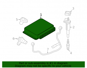 Block ECU engine computer BMW 5 F10 11-16 3.0T N55