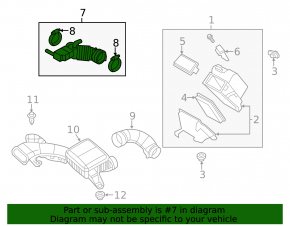 Nissan Versa 1.8 10-12 Air Duct