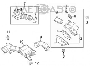 Nissan Versa 1.8 10-12 Air Duct
