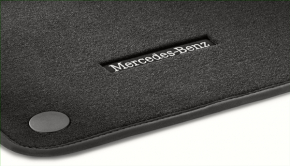 Set of floor mats for Mercedes W213 E 17-23, black cloth