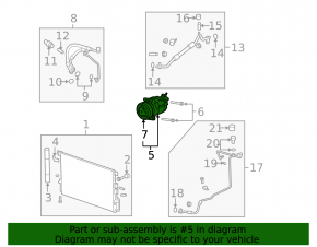 Air Conditioning Compressor Chevrolet Equinox 10-11 2.4