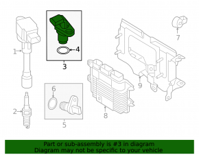Crankshaft Position Sensor Nissan Sentra 13-18 1.8 MR18DE