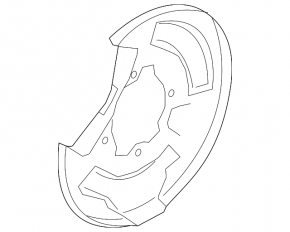 Brake Disc Cover Rear Right Volvo XC90 16-23