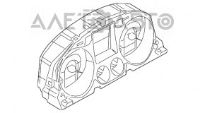Instrument cluster VW CC 08-14