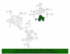 Ford Focus mk3 11-18 2.0 manual transmission bracket
