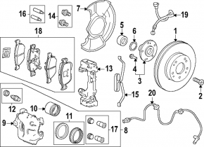 Brake Disc Cover Front Left Honda Accord 23-