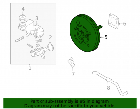 Mitsubishi Outlander 22-25 2.5 Vacuum Booster