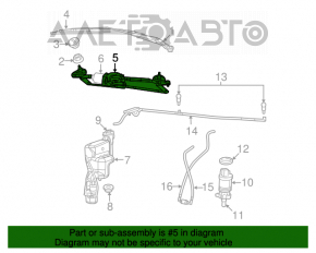 Jeep Patriot 11-17 Windscreen Wiper Blade Trapezoid with Motor
