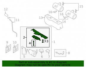 Air suspension compressor bracket for Audi E-Tron 19-23
