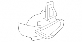 Muffler tip left Lexus ES350 19-