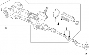 Steering rack Honda Accord 23- electric