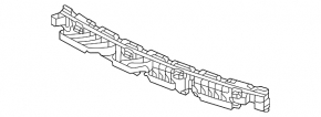 Rear bumper central mount for VW Passat 20-22