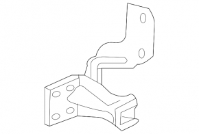 Lower left tailgate hinge for a Mitsubishi Outlander 2013