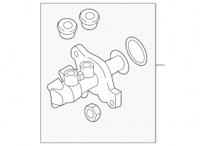 Master Brake Cylinder Audi A3 8V 15-20 4d