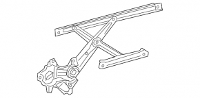 Front right window lifter with motor for Toyota Highlander 2014-2019