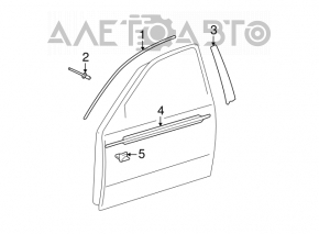 Front right side door trim for Lexus IS250 IS350 06-14