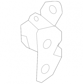 Upper rear right door hinge Kia Sorento 16-20