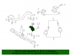 Automatic transmission bracket VW Touareg 11-17 3.6