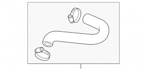 Intercooler pipe left VW Touareg 13-16 3.0TDI