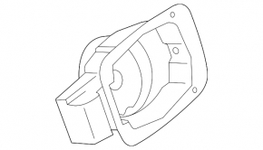 Fuel filler flap housing Hyundai Sonata 11-15