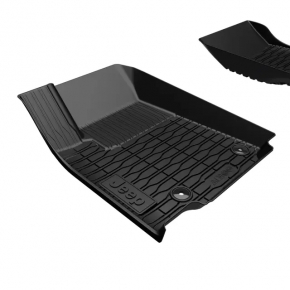 Set of floor mats for Jeep Grand Cherokee WL 21-26 black rubber, HUSKYLINERS, scratches