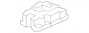 Toyota Rav4 19-25 square underhood relay box, left
